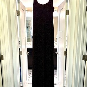 Sparkly Burgundy Evening Gown